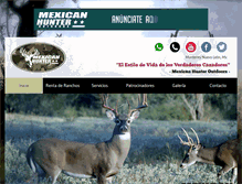 Tablet Screenshot of mexicanhunteroutdoors.com